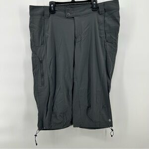 Columbia Omni-Shield Advanced Repellency Women's 16 Gray Capris Stretch Hiking